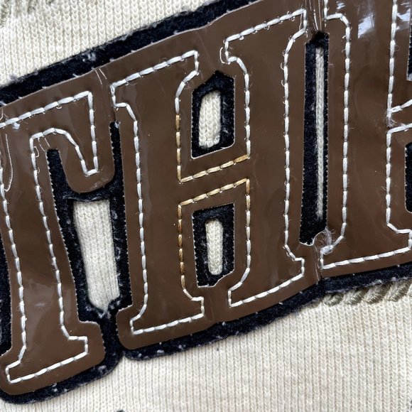 Y2K Vintage Southpole Sweater Mens XL Tan Beige Rib Knit Logo Skater Grunge - Picture 11 of 16